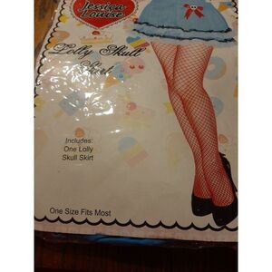 New OSFM Jessica Louise Lolly Skull Skirt Halloween Cosplay Party Costume